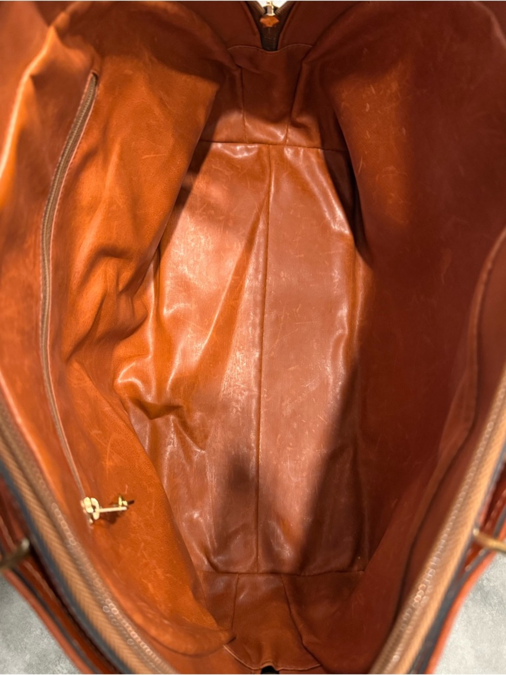 Bally Graphite and Brown Dome Satchel - Picture 11 of 16